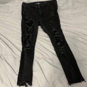 Hollister ripped high rise super skinny jeans